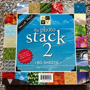 DCWV The Photo Stack 2 Paper Pack Scrapbook Papwr